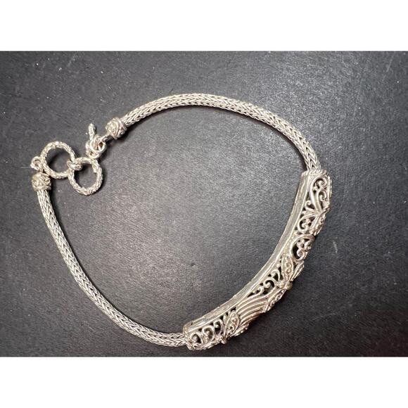 NEW Bali sterling silver dragonfly toggle bracelet - Picture 7 of 10